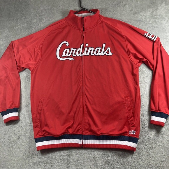 Stitches Other - Stitches St. Louis Cardinals Jacket Full Zip Men's 2XL XXL Red Baseball Athletic